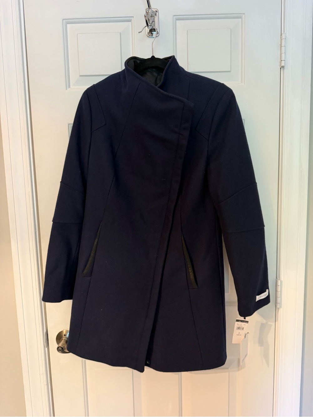 Brand New! Calvin Klein Navy Trench Coat
